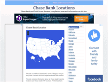 Tablet Screenshot of chasebanklocations.info